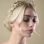 Gold crystal flower crown - Mabel