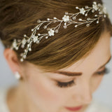 Crystal bohemian intertwined wedding hair vine - Anastasia - Debbie Carlisle