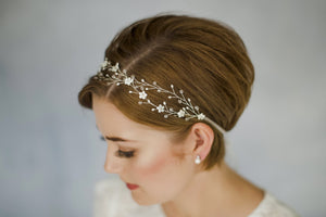 Crystal bohemian intertwined wedding hair vine - Anastasia - Debbie Carlisle