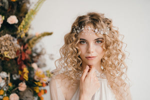 woven flower wedding hairvine