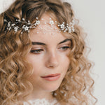 Crystal bohemian intertwined wedding hair vine - Anastasia - Debbie Carlisle