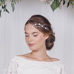 Crystal bohemian intertwined wedding hair vine - Anastasia - Debbie Carlisle