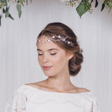 Crystal bohemian intertwined wedding hair vine - Anastasia - Debbie Carlisle