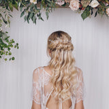 Crystal bohemian intertwined wedding hair vine - Anastasia - Debbie Carlisle