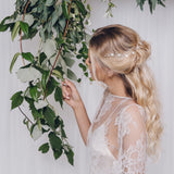 Crystal bohemian intertwined wedding hair vine - Anastasia - Debbie Carlisle