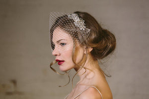 Arabella crystal vintage wedding headband Headpiece - Debbie Carlisle