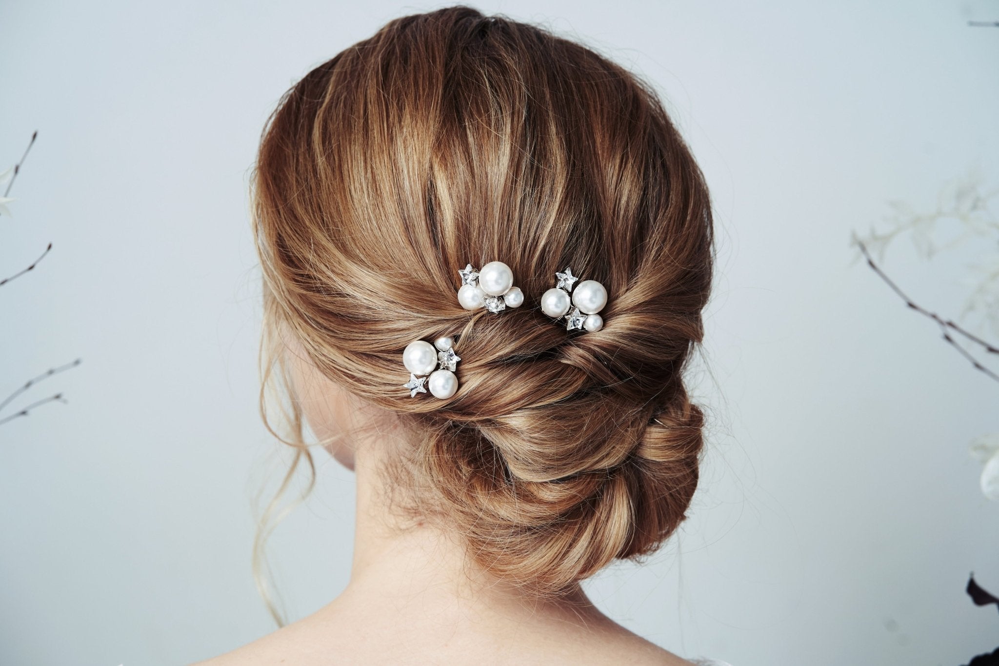 Astra Moon and Star Hairpins and Earrings Set