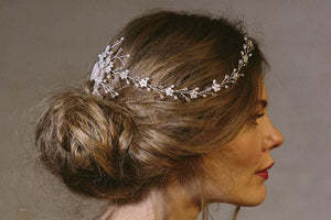 Astrid crystal wedding hair vine comb Headpiece - Debbie Carlisle