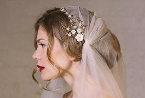 Astrid crystal wedding hair vine comb Headpiece - Debbie Carlisle