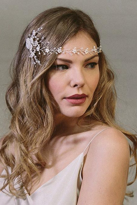 Astrid crystal wedding hair vine comb Headpiece - Debbie Carlisle