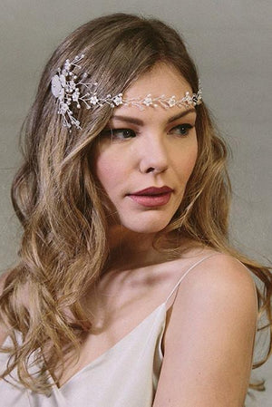 Astrid crystal wedding hair vine comb Headpiece - Debbie Carlisle