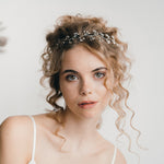 simple pearl silver hairvine