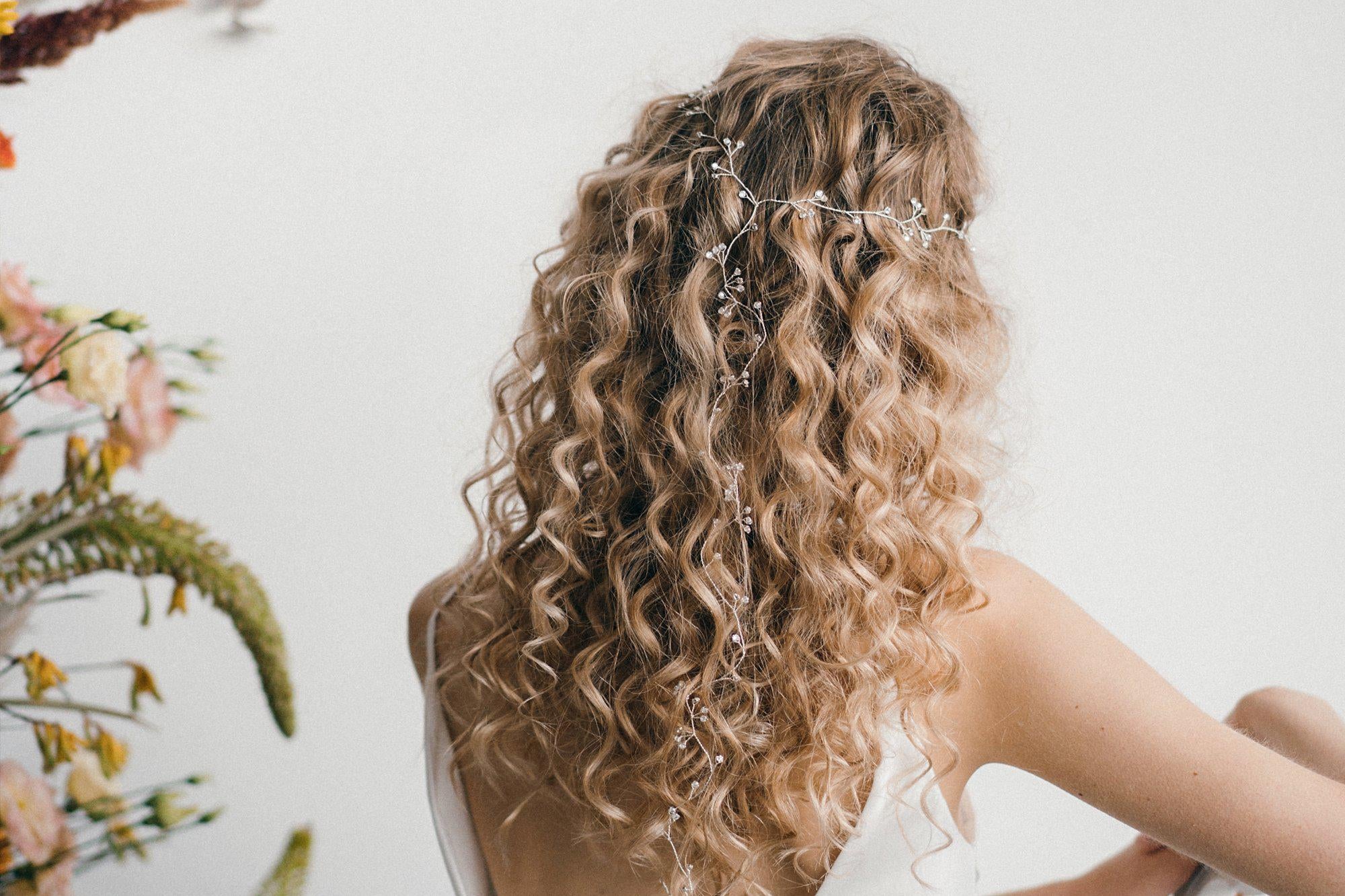 festival boho bride long hairvine