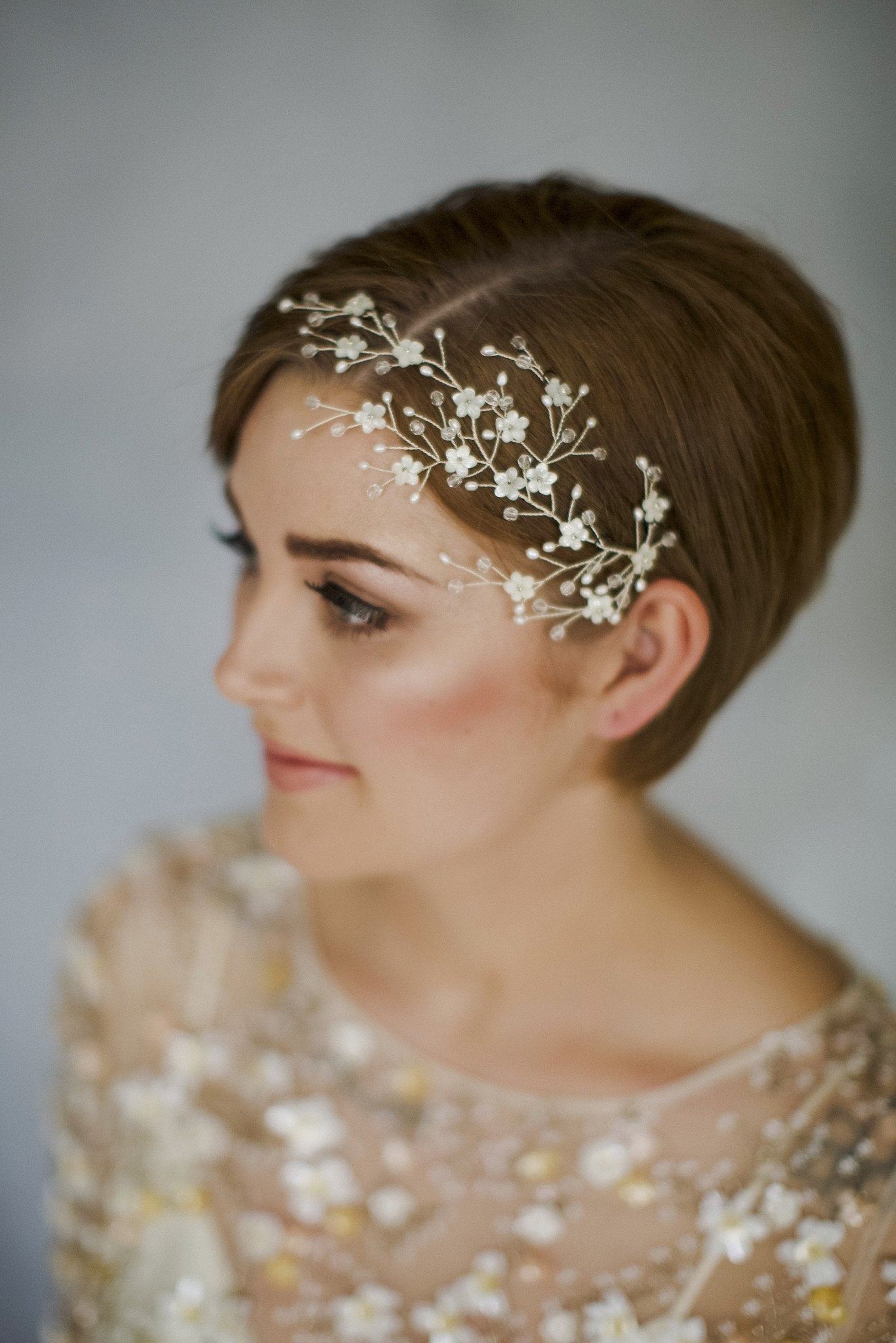 Cherry blossom wedding hair accessory - Cherry - Debbie Carlisle