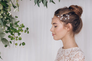 Boho flower forehead band hair vine- Coralie - Debbie Carlisle