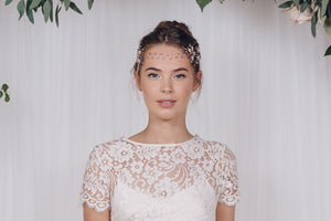 Boho flower forehead band hair vine- Coralie - Debbie Carlisle