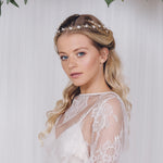 Delicate flower crown wedding halo circlet - Cornelia - Debbie Carlisle