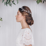 Delicate flower crown wedding halo circlet - Cornelia - Debbie Carlisle