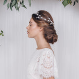 Delicate flower crown wedding halo circlet - Cornelia - Debbie Carlisle