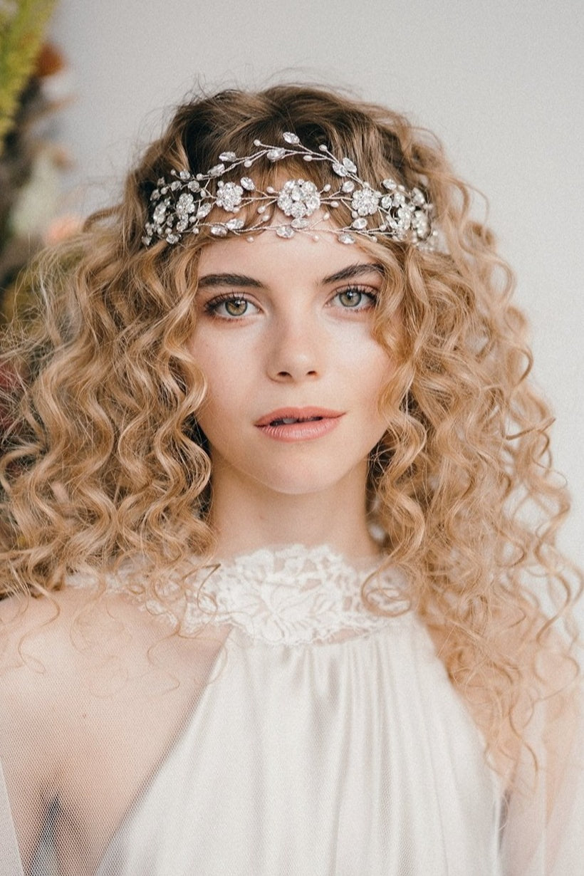 Statement boho wedding forehead band