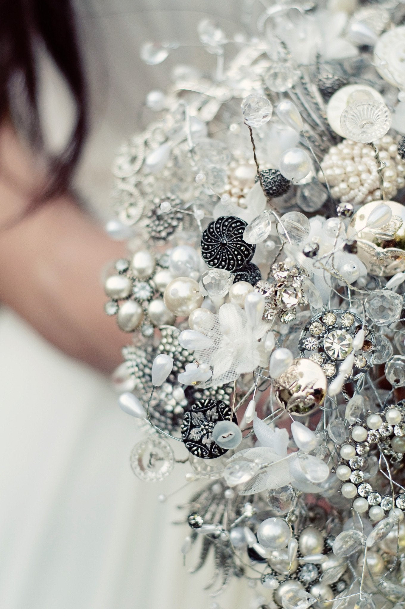 Luxury Brooch Bouquet - Large Teardrop Shower Bouquet