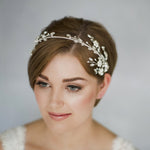 Crystal flower wedding headband - Eleanora - Debbie Carlisle