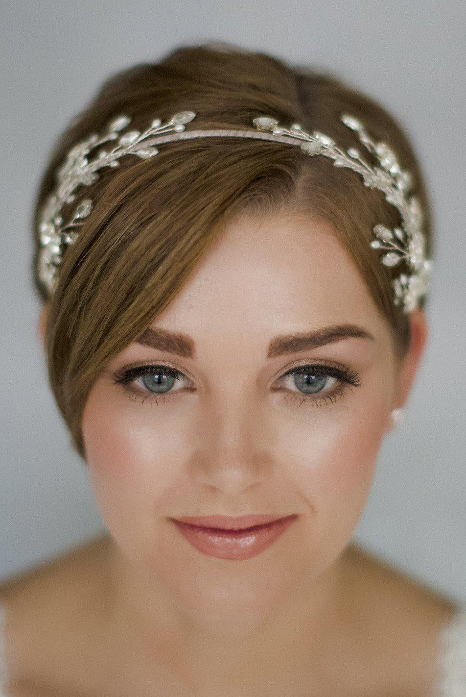 Crystal flower wedding headband - Eleanora - Debbie Carlisle