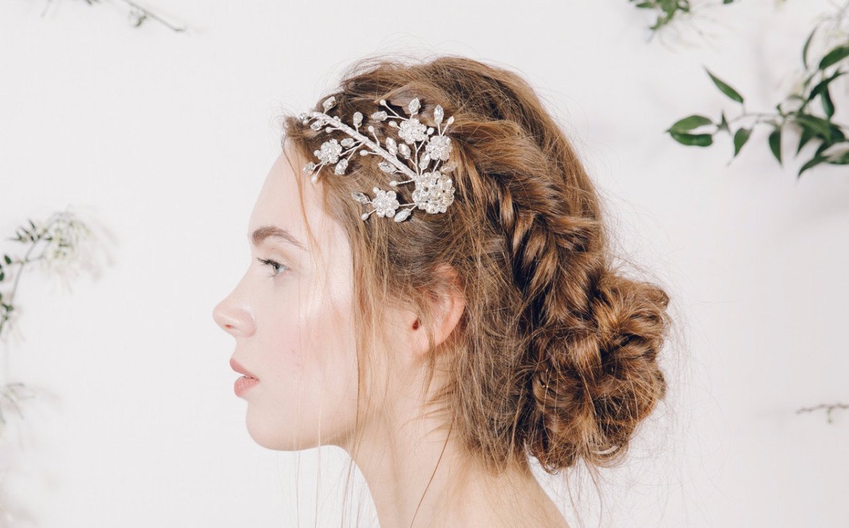 Crystal flower wedding headband - Eleanora - Debbie Carlisle