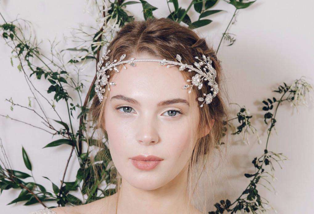 Crystal flower wedding headband - Eleanora - Debbie Carlisle