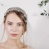 Crystal flower wedding headband - Eleanora - Debbie Carlisle