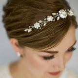 Estelle Silver Crystal Tiara Hair Vine