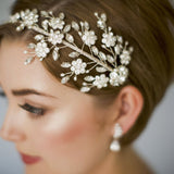 Large statement crystal wedding headband - Etta - Debbie Carlisle