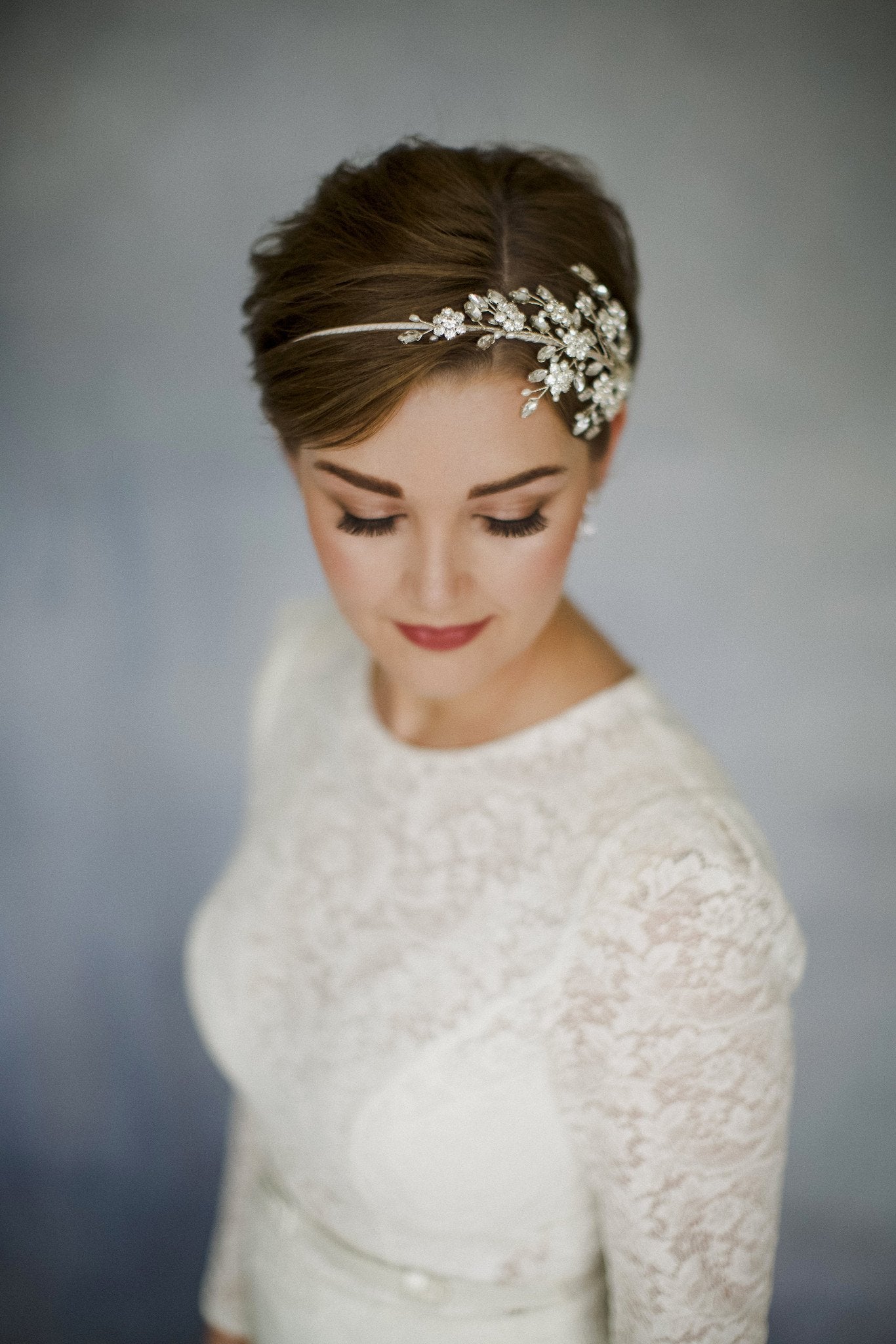 Large statement crystal wedding headband - Etta - Debbie Carlisle