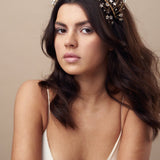 Star crown in gold with six matching hairpins - Starlet