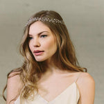 Bohemian rustic wedding headband