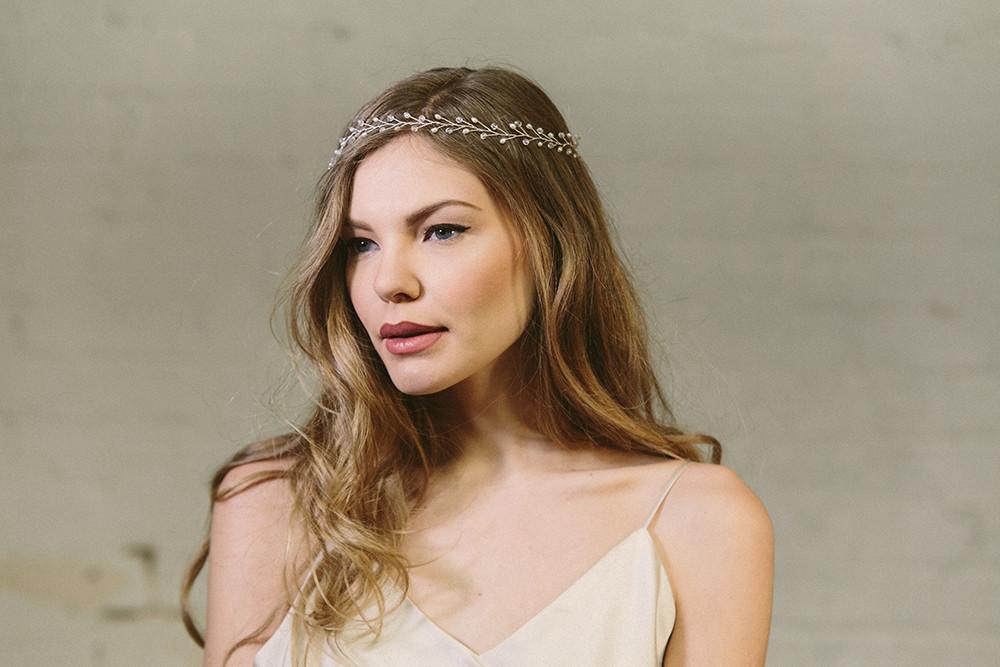 Bohemian rustic wedding headband