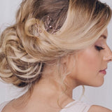 Rose gold simple wedding hairpins