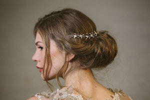 Isabella floral crystal wedding headpiece hair vine
