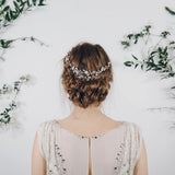 Isadora circlet style up do wedding hair vine 