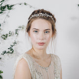 Bohemian ethereal crystal wedding headband 