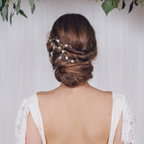 Rose Gold Ivy Floral Hair Vine - Sample Sale