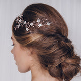 Rose Gold Ivy Floral Hair Vine - Sample Sale