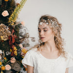 large boho wedding forehead band