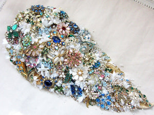 Lavish Teardrop Shower Brooch Bouquet - Debbie Carlisle
