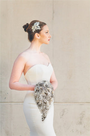 Lavish Teardrop Shower Brooch Bouquet - Debbie Carlisle
