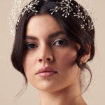 Delicate pearl crown with matching May and Haillie hairpins - Maeve