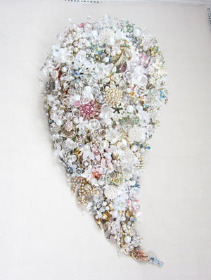 Lavish Teardrop Shower Brooch Bouquet - Debbie Carlisle