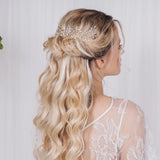 Rosie Gold Botanical Crystal Hair Vine - Sample Sale