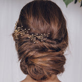 Rosie Gold Botanical Crystal Hair Vine - Sample Sale