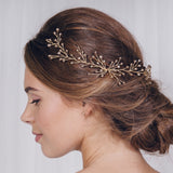 Rosie Gold Botanical Crystal Hair Vine - Sample Sale